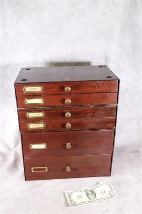 small metal box swartchild & co|Vintage Watchmakers Swartchild 3 Drawer Cabinet Metal Box for .